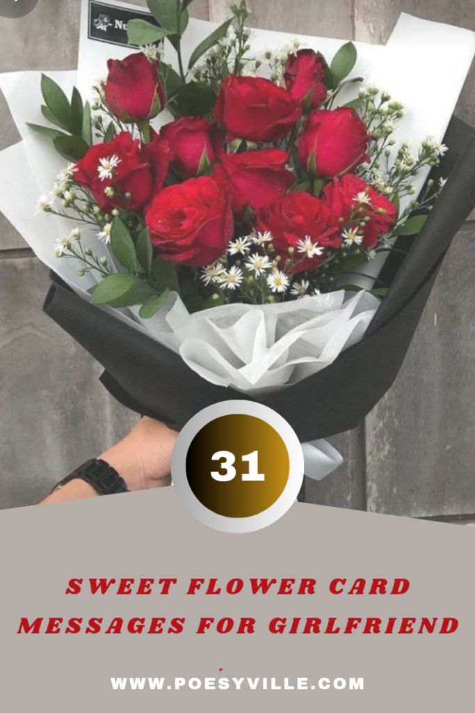 Flower Card Messages for Girlfriend 