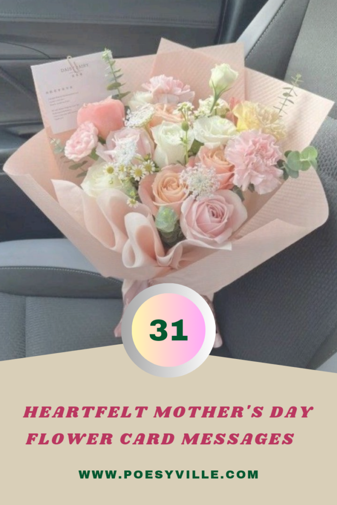 Mother's Day Flower Card Messages 