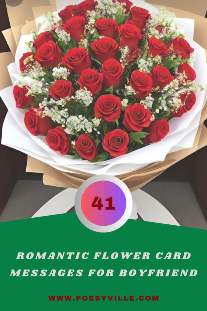 Flower Card Messages for Boyfriend 