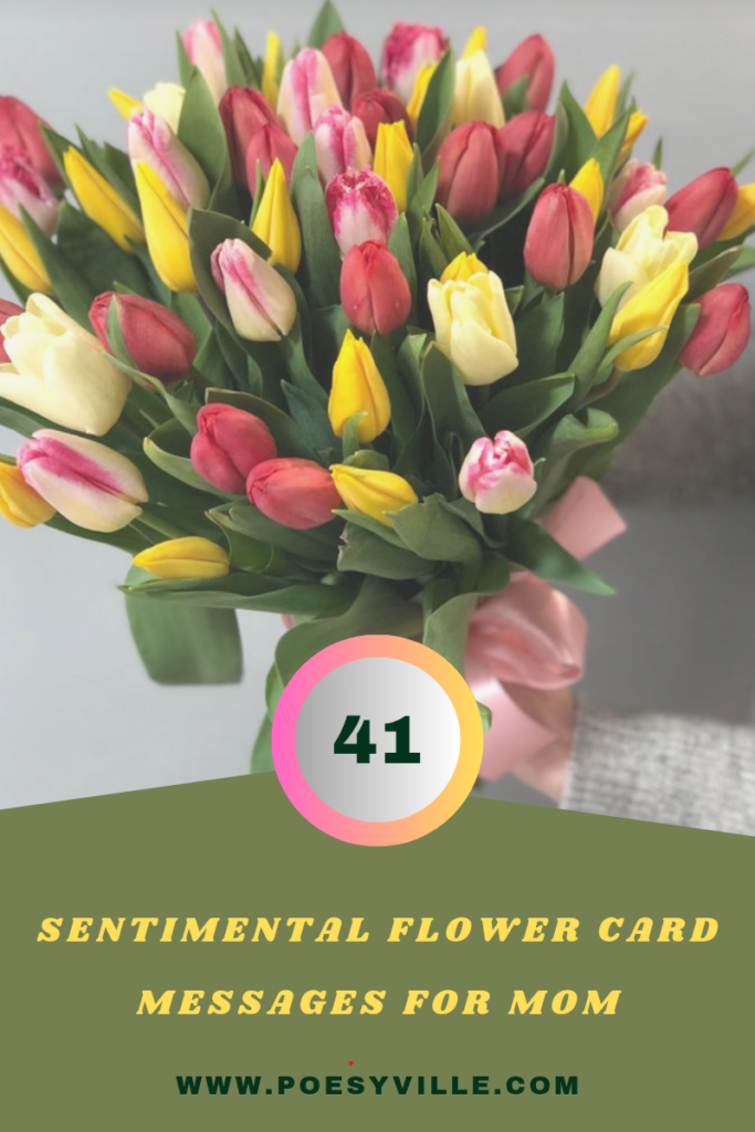 Flower Card Messages for Mom 